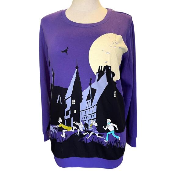 Torrid Purple Scooby Doo Dog Cozy‎ Fleece Pullover Sweatshirt Punk Gothic 3X New - Picture 1 of 4